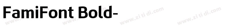 FamiFont Bold字体转换
